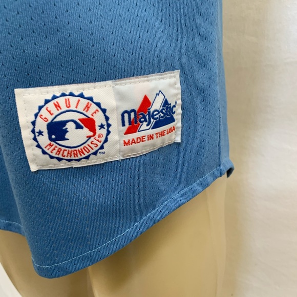 Majestic Men’s Size Medium MLB ⚾️ NY Mets Rare Blue Alternate Jersey - Picture 3 of 10